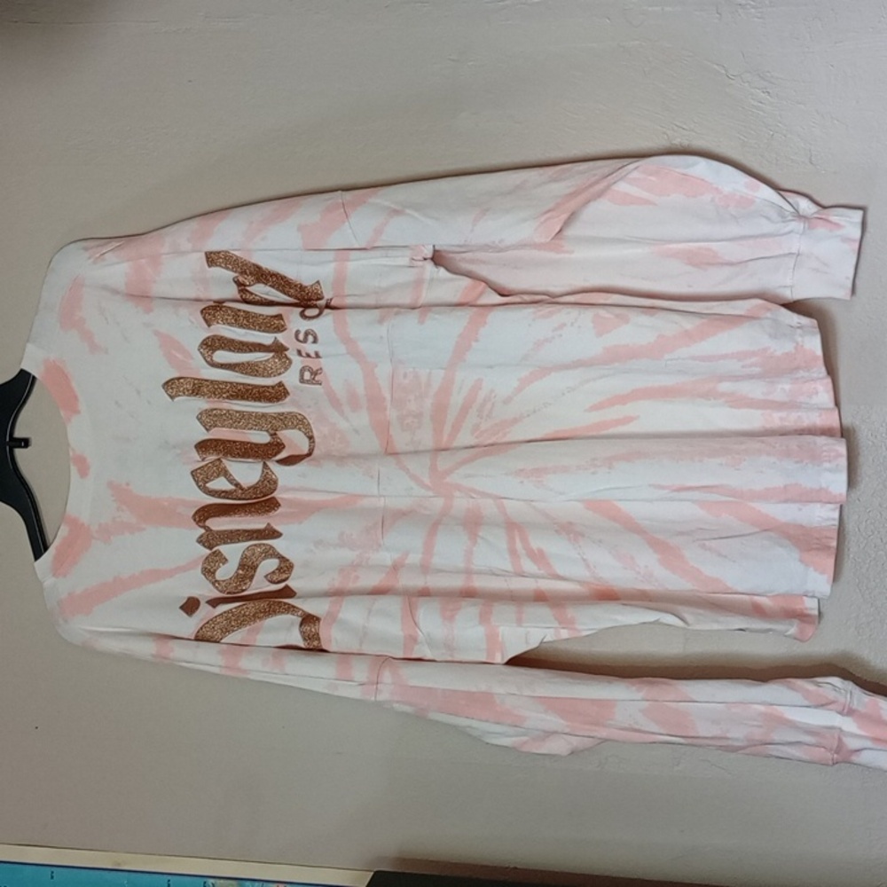 Disneyland Spirit Jersey Tye Dye Pink Gold Long Sleeve Cotton XXL - Picture 10 of 10